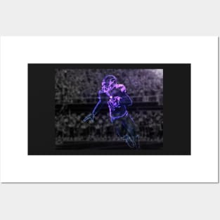 Stefon Diggs Glow Artwork Posters and Art